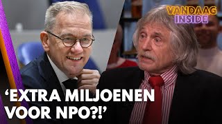 Johan hekelt extra miljoenen voor NPO Die minister heeft ze niet op een rijtje  VANDAAG INSIDE [upl. by Rexford]