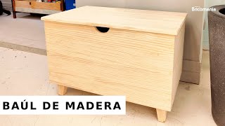 Cómo hacer un BAÚL de MADERA  Bricomania [upl. by Yokum846]