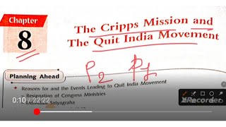 ICSE class 10 The cripps mission and the Quit India movement [upl. by Vins]