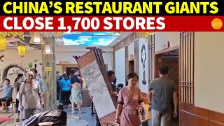 Chinas Restaurant Giants Close 1700 Stores One Street in Shanghai Loses 7 Stores in 10 Days [upl. by Aynatan15]