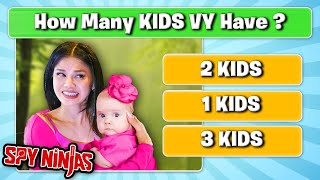 VY QWAINT HAS A BABY 👶🥳 SPY NINJAS QUIZ CHALLENGE 🌟🤔 ft Chad Wild Clay Vy Qwaint Regina Daniel [upl. by Eniledgam]