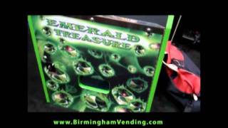 Fun Company Emerald Treasure Coin Pusher by Birmingham Vendingflv [upl. by Eselrahc]