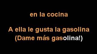 Video Karaoke  Gasolina [upl. by Eidson]