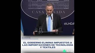 EL GOBIERNO ELIMINA IMPUESTOS A LAS IMPORTACIONES DE TECNOLOGÍA Y TEXTILES shorts [upl. by Anilah]