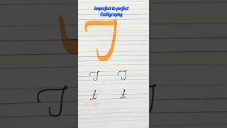 how to write a cursive letter T in small and capital tracingletters capitalsmallletters [upl. by Isobel]