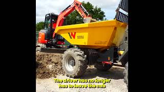 Wacker Neuson dumper loading and unloading dumpertruck construction automobile utilities [upl. by Uzia]