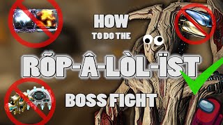 HOW TO DO THE ROPALOLYST BOSS WARFRAME SOL0 [upl. by Hoxie]