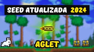 COMO CONSEGUIR O AGLET NO TERRARIA SEED ATUALIZADA 2024 [upl. by Aelegna]