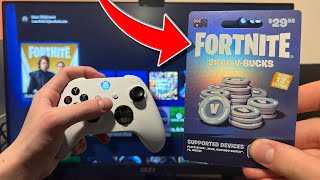 How to REDEEM Fortnite VBUCKS CODE on XBOX EASY METHOD [upl. by Hilda]