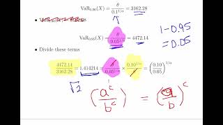 Pareto Type I Distribution  Calculate Value at Risk VaR [upl. by Zaob]