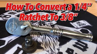 How To Convert A 14quot SNAPON Ratchet Into A 38quot [upl. by Nalid985]