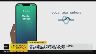 Mental health app uses voice to help patients [upl. by Anha156]