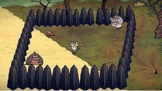 Dont Starve противостояние 11 Дракуны против свинов [upl. by Eelrebmik]