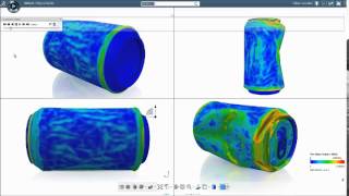 SIMULIA 3DEXPERIENCE Platform  Postbuckling Behaviour [upl. by Kiele]