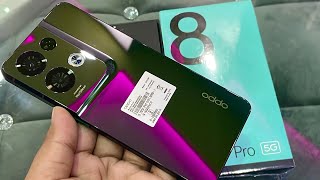 Oppo Reno 8 Pro 5G Glazed Black Unboxing First Look amp Review  Oppo ultraclearnightinportrait [upl. by Ruthanne]