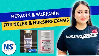 Anticoagulant Medications Heparin amp Warfarin for Nursing NCLEX  RN amp RPN  Pharmacology [upl. by Vanni501]