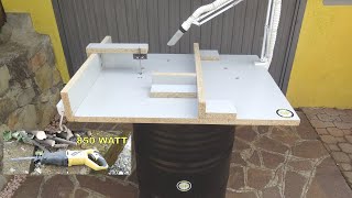 Make a Jigsaw Bench with 850W Reciprocating Saw on the Barrel  Diy Tools [upl. by Etnuhs]