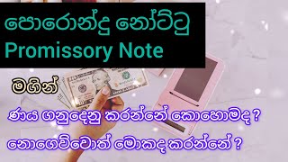 පොරොන්දු නෝට්ටු Promissory Note Safehouse219 [upl. by Ellenad]