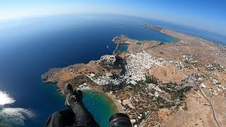 Lindos Rhodes Kalathos beach summer 2024 [upl. by Lierbag]