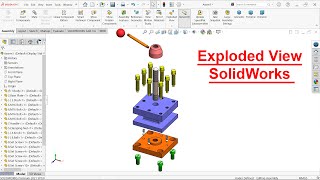 Exploded View in SolidworksSquare Tool Post [upl. by Tj]