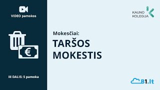 Mokesčių apskaita Taršos mokestis [upl. by Eynahpets515]