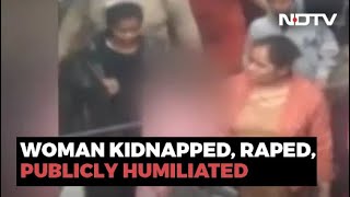 Video Womans Face Blackened Paraded Hit By Women In Delhi Amid Cheers [upl. by Aiderfla]