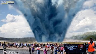 Horrible Today Live Footage of 2nd Explosion Yellowstone Giant Geyser Threaten Lives Hundred Touris [upl. by Ladnik138]