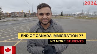 NO MORE STUDENTS IN CANADA 2024   CANADA GOVERNMENT CAP ON INTERNATIONAL STUDENTS  MR PATEL [upl. by Pulcheria539]