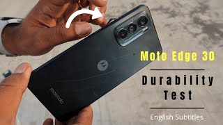 Motorola Edge 30 Durability Test  Slimmest 5G Phone of 2022  English Subtitles  X Men [upl. by Hniht585]