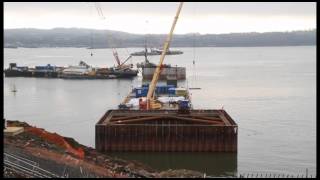 Queensferry Crossing  SouthNorth Launch Areas and Foundations [upl. by Gladstone]