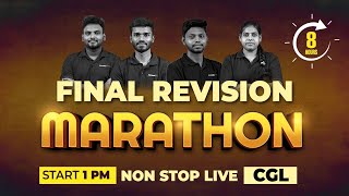 SSC 2024  CGL  CHSL  MTS  8 HOURS FINAL REVISION MARATHON  VERANDA RACE [upl. by Alleiram]