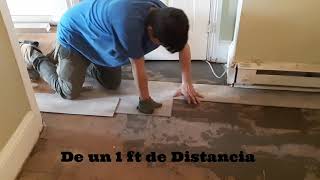 Como Instalar Piso Laminado Sobre Suelo de Madera [upl. by Agatha247]