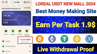 Best Usdt Investment Site  Earn 170 Per Day  Usdt Earning Website  New Money Making Project [upl. by Tailor]