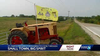 Small town of St Marys preparing to welcome thousands of riders on Day 4 of RAGBRAI [upl. by Eidur]