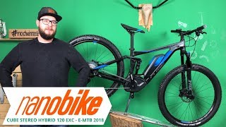 Cube Stereo Hybrid 120 EXC 500 29quot EMTB 2018  Review [upl. by Pernick]