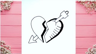 3D heart drawing easy step by step  drawing for beginners [upl. by Eslud]