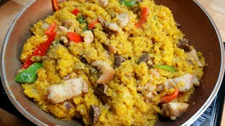 SIMPLE ARROZ VALENCIANA  Filipino Paella   Easy Arroz Valenciana Recipe [upl. by Feodore]