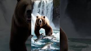 Epic Grizzly Bear Hunt at the Waterfall [upl. by Ilime419]