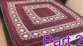 Basket Weave Blanket Crochet Tutorial pt 2  How to Connect Granny Squares  Right [upl. by So]