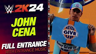 John Cena Entrance  WWE 2K24 [upl. by Heyward]