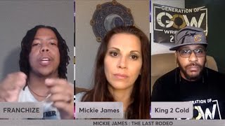 THROWBACK MICKIE JAMES INTERVIEW CLIP   GENERATION OF WRESTLING PODCAST [upl. by Gibbon795]