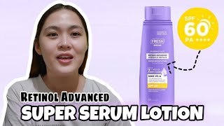 FRESH SKINLAB SUPER SERUM LOTION WITH SPF60 PA  RETINOL ADVANCED WRINKLE REPAIR [upl. by Einitsed]