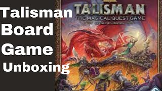 Talisman 4th Edition Board Game Unboxing [upl. by Anayaran]