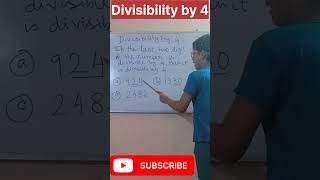 Divisibility by 4  Divisibility rule by 4  Divisibility 4 [upl. by Mariko]