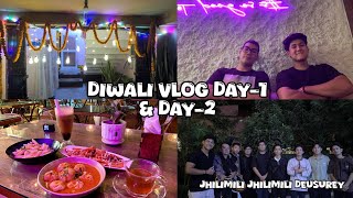 Celebrating Diwali amp Deusi in Style Lights Music and Memories Vlog No2 outing diwalivibe [upl. by Batchelor]