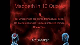 Macbeth in 10 Quotes 9 [upl. by Dellora463]