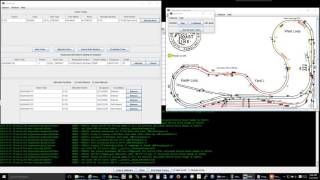 Simple JMRI Dispatcher AutoActiveTrain demo [upl. by Adnawuj]