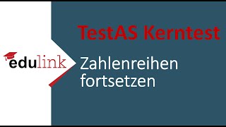 TestAS Zahlenreihen fortsetzen  edulink Vorbereitungsbücher [upl. by Ahsikat]