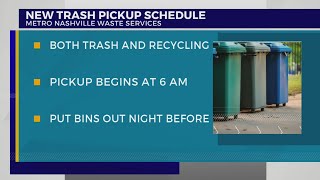 Metro Nashville trash pickup schedule changes [upl. by Valenza]