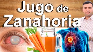 Jugo De Zanahoria Para Todo  Beneficios Y Usos Para Tu Salud Y Belleza  Vista Cáncer Y Más [upl. by Elyrrad]